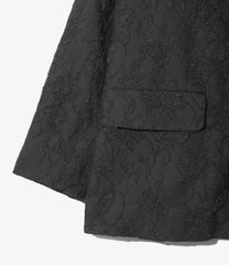 Round Collar Jacket - Papillon Jacquard