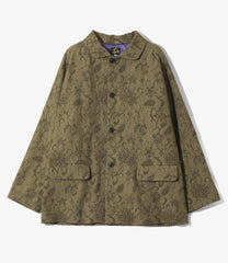 Round Collar Jacket - Papillon Jacquard