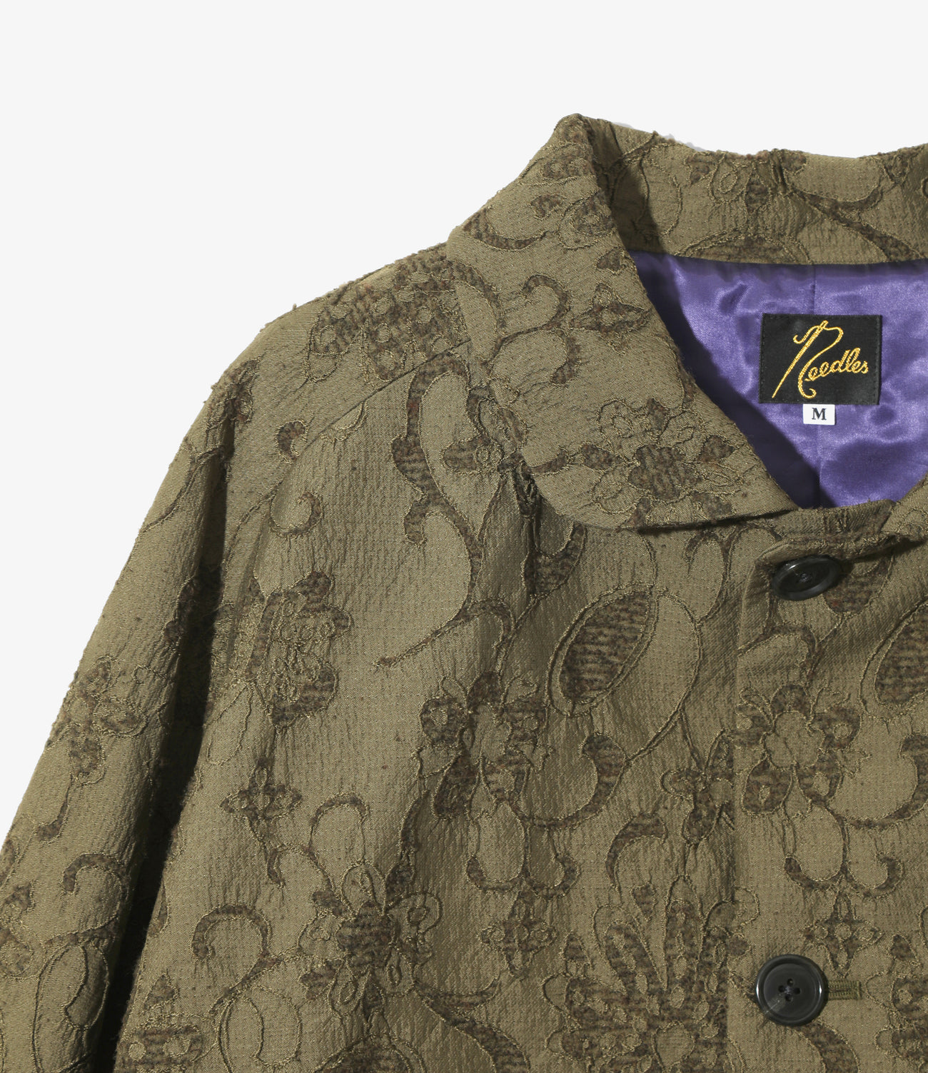 Round Collar Jacket - Papillon Jacquard
