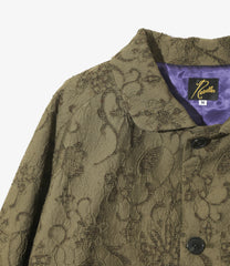 Round Collar Jacket - Papillon Jacquard