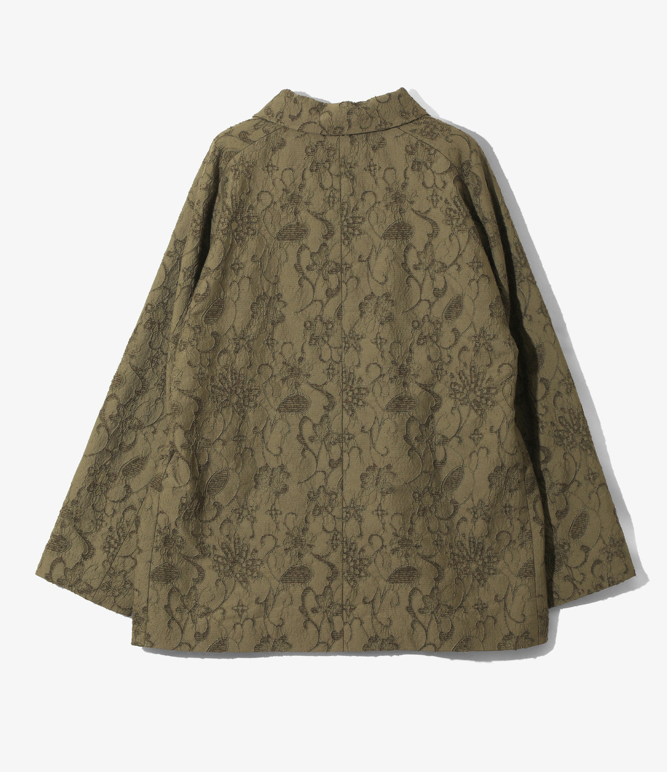 Round Collar Jacket - Papillon Jacquard