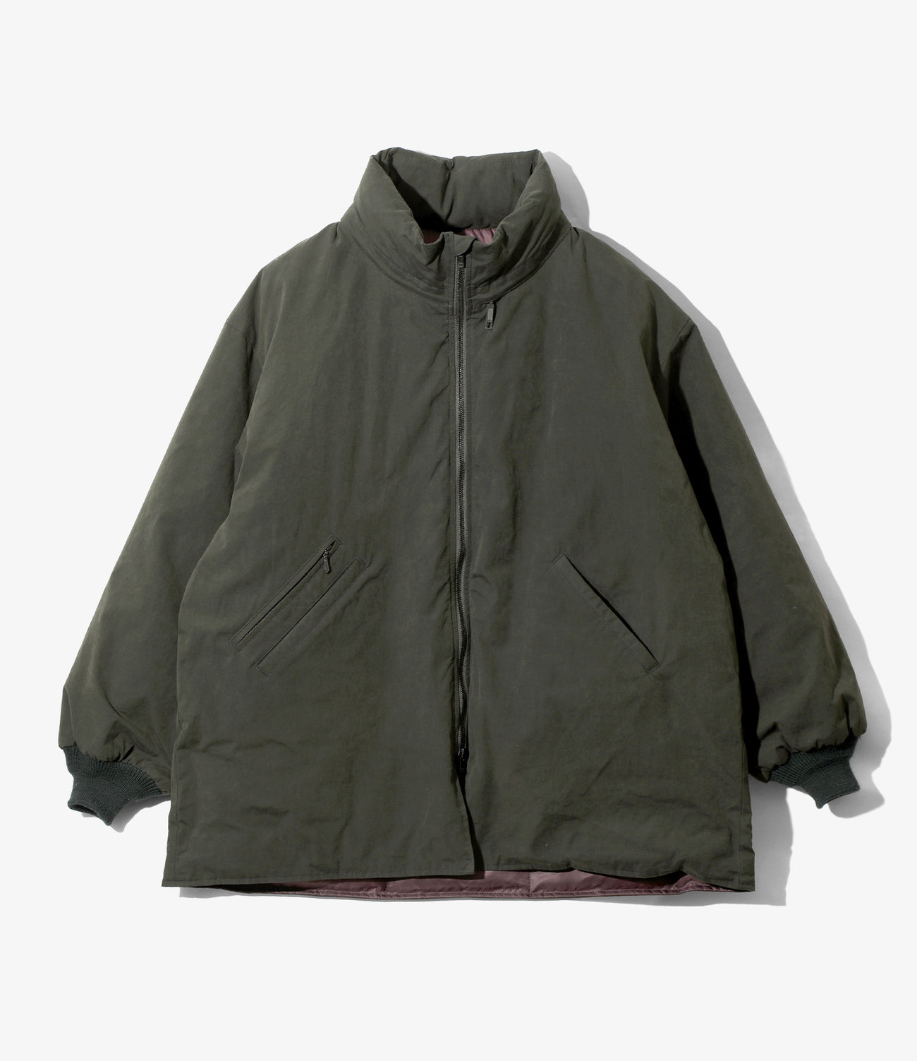 Hooded Down Sur Coat - Waxed High Density