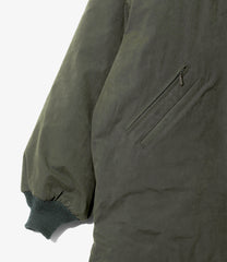Hooded Down Sur Coat - Waxed High Density