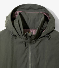 Hooded Down Sur Coat - Waxed High Density