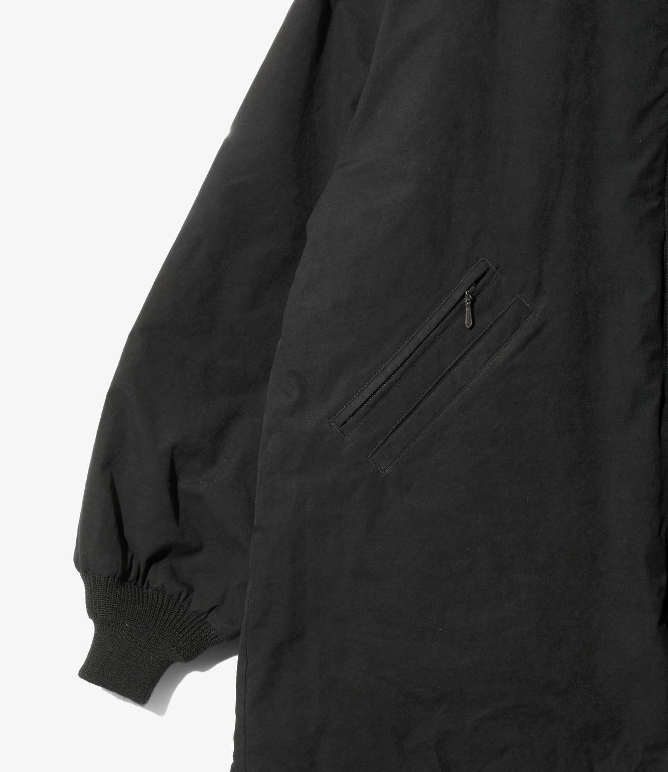 Hooded Down Sur Coat - Waxed High Density