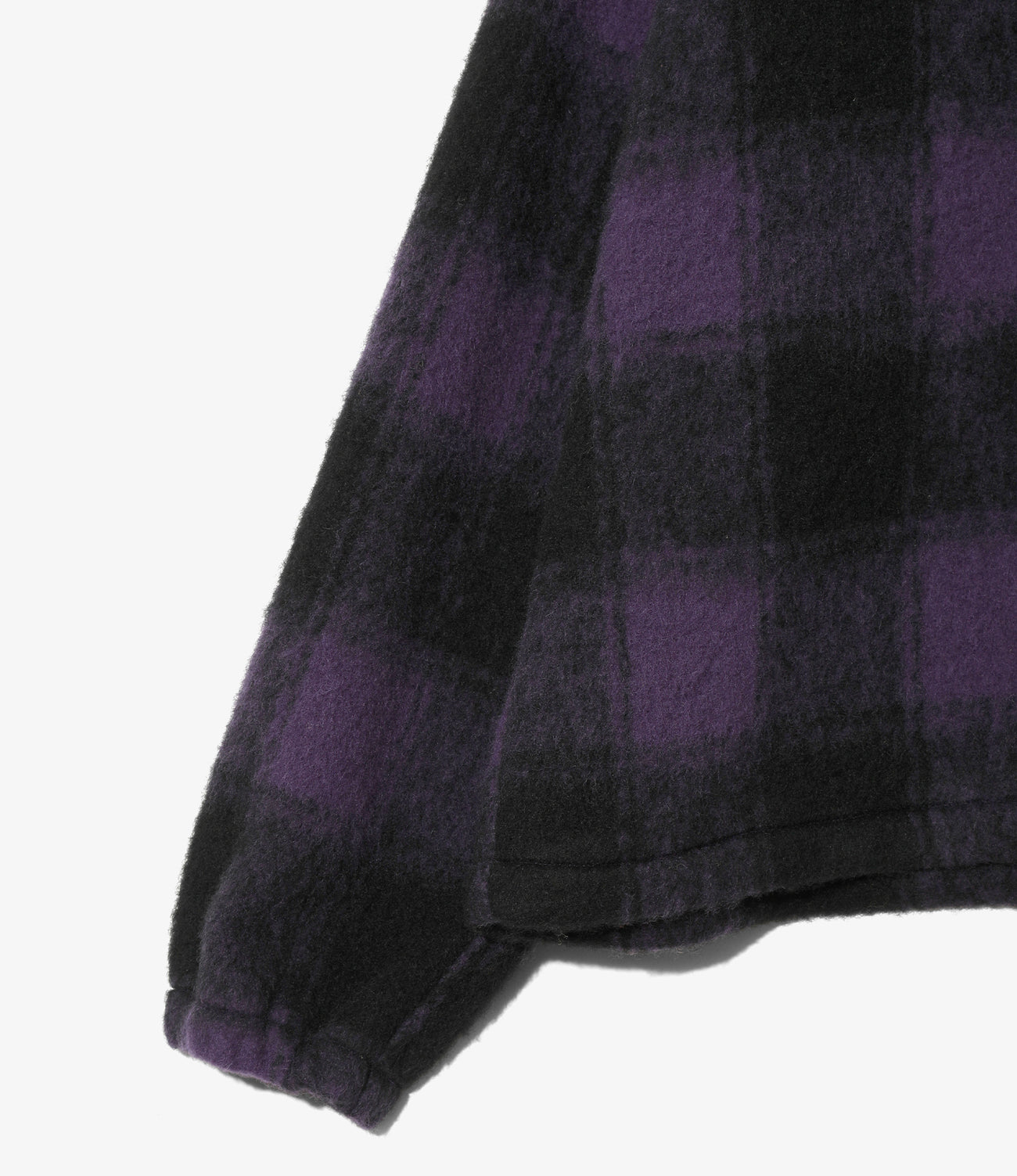 Half Zipped Pullover Hoody - Wool Shaggy
