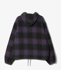 Half Zipped Pullover Hoody - Wool Shaggy