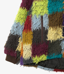 Fur Jacket - Multi Color Block