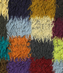 Fur Jacket - Multi Color Block
