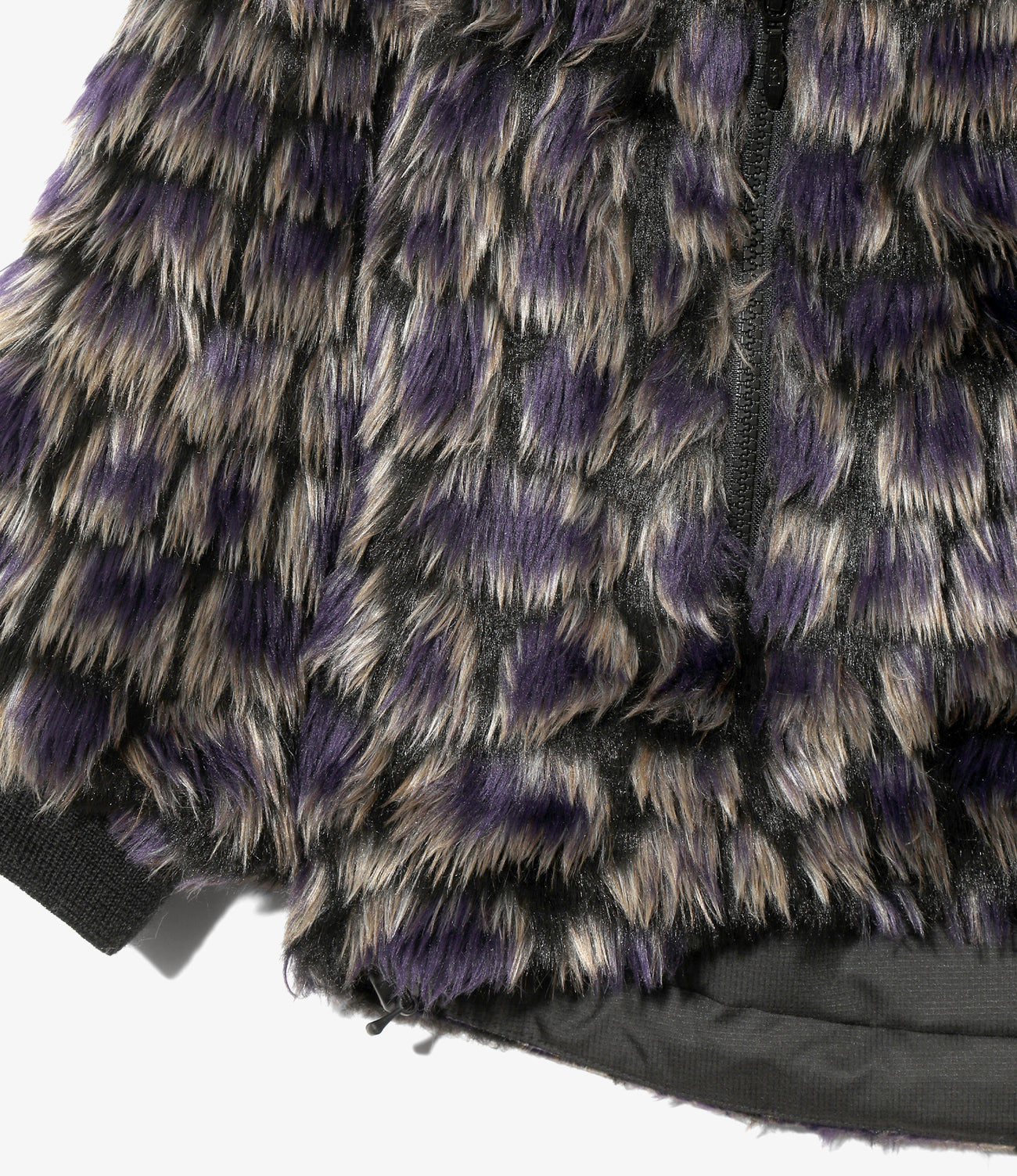 Raglan Fur Jacket - Crocodile Fur