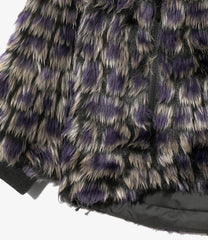 Raglan Fur Jacket - Crocodile Fur