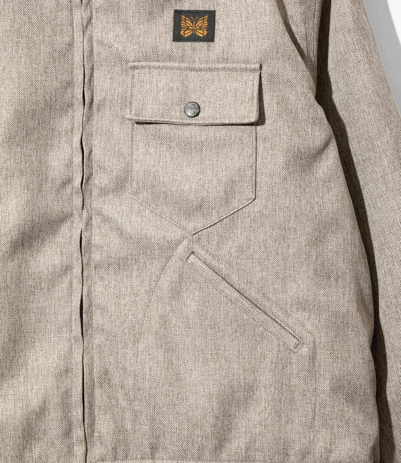 Railroad Zip Jacket - Melange Double Cloth