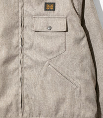 Railroad Zip Jacket - Melange Double Cloth