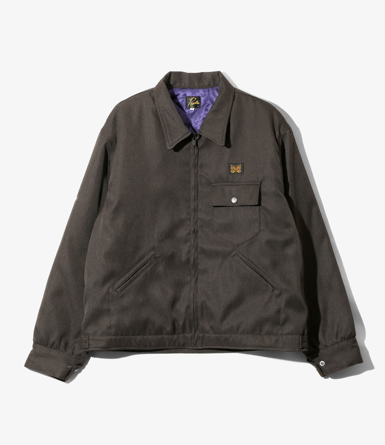 Railroad Zip Jacket - Melange Double Cloth