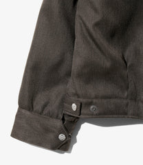 Railroad Zip Jacket - Melange Double Cloth