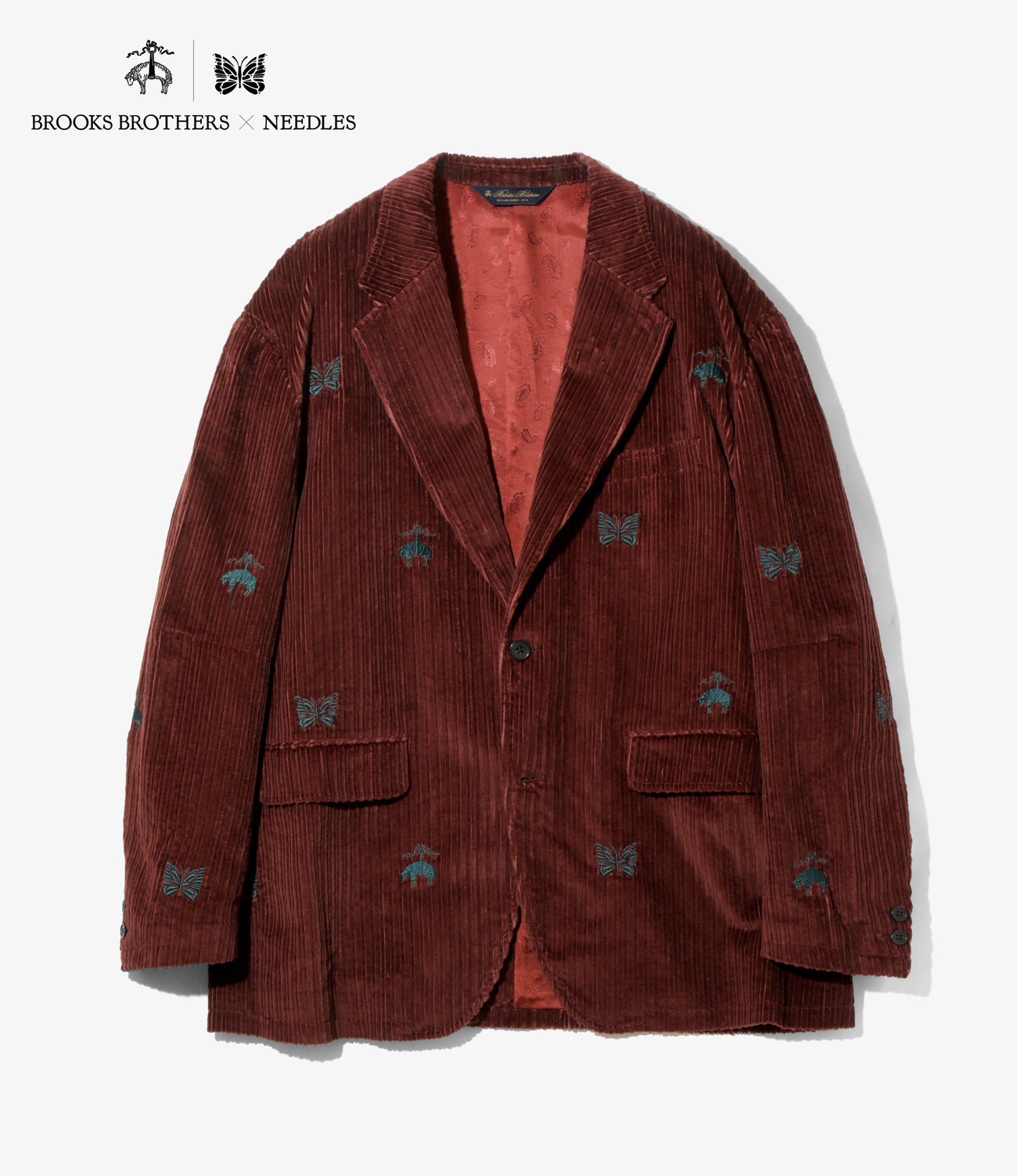 〈NEEDLES〉 x 〈BROOKS BROTHERS〉3B Sack Jacket - Emb. Corduroy