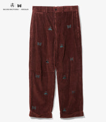 〈NEEDLES〉 x 〈BROOKS BROTHERS〉Wide Trousers - Emb. Corduroy