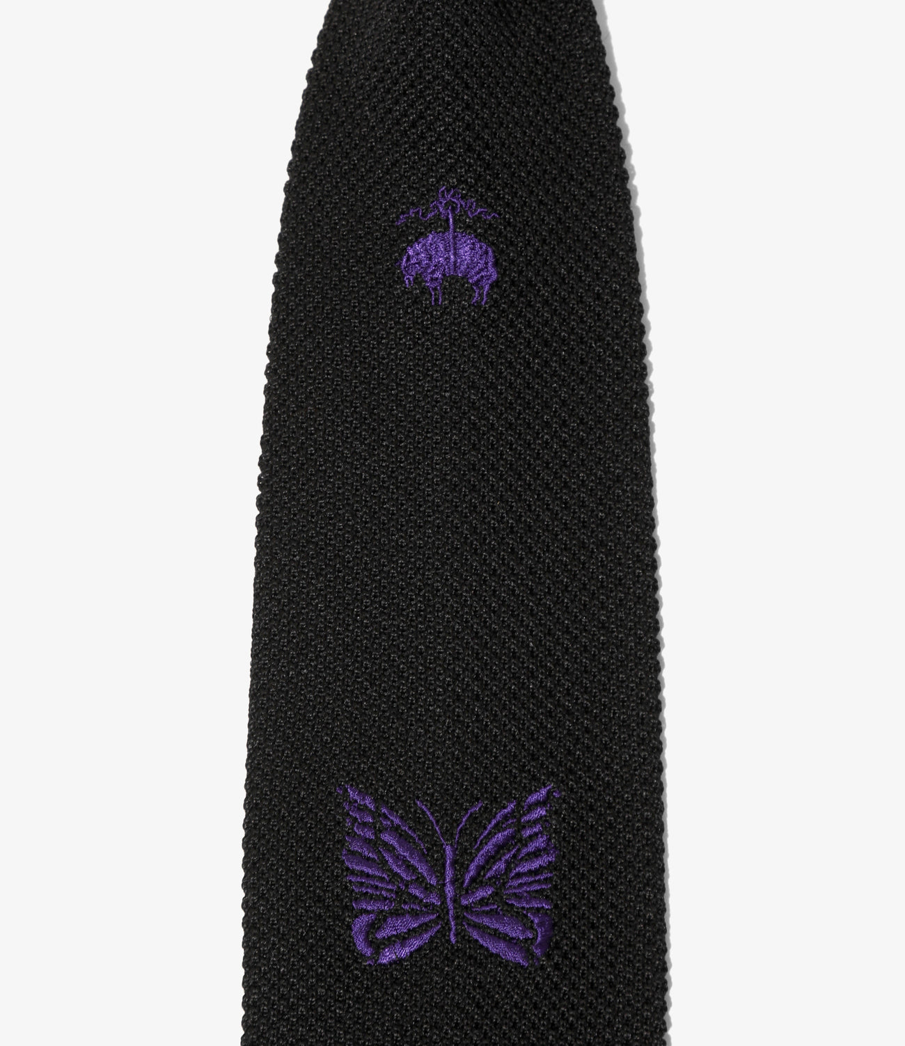 〈NEEDLES〉 x 〈BROOKS BROTHERS〉Emb. Silk Knit Tie