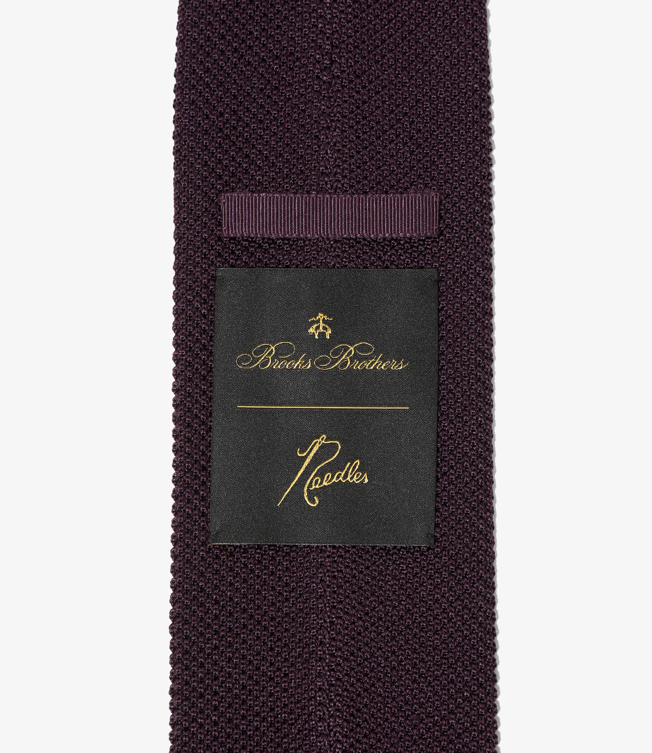 〈NEEDLES〉 x 〈BROOKS BROTHERS〉Emb. Silk Knit Tie