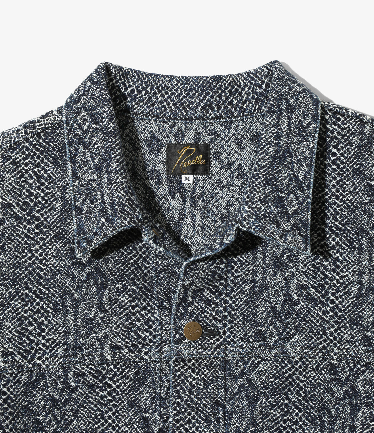 Darts Bottom Jean Jacket - 13oz Python Jacquard