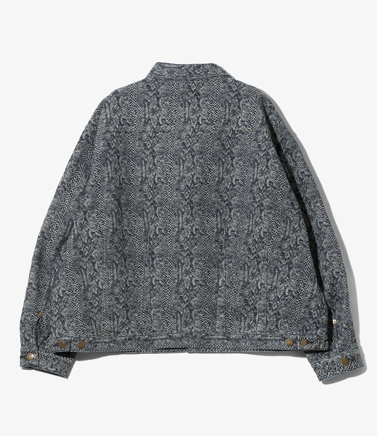 Darts Bottom Jean Jacket - 13oz Python Jacquard