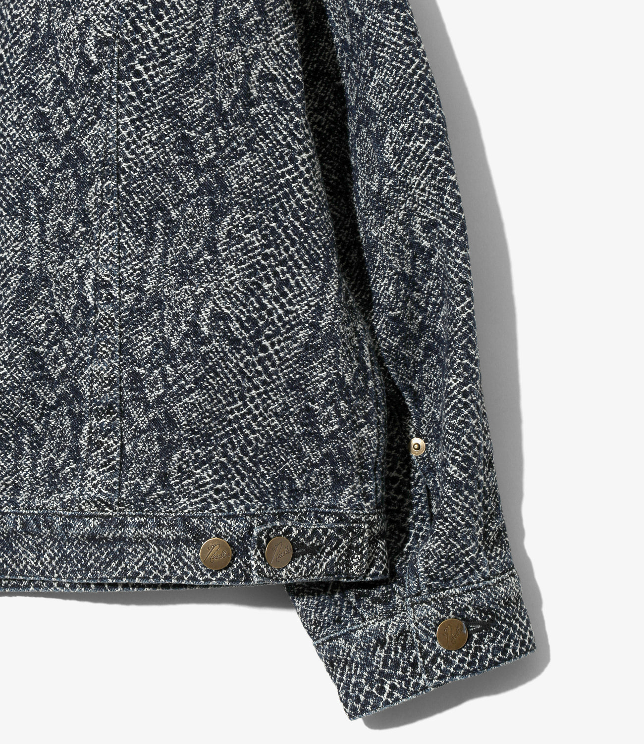 Darts Bottom Jean Jacket - 13oz Python Jacquard