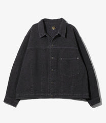 Darts Bottom Jean Jacket - 13oz Python Jacquard