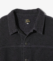 Darts Bottom Jean Jacket - 13oz Python Jacquard