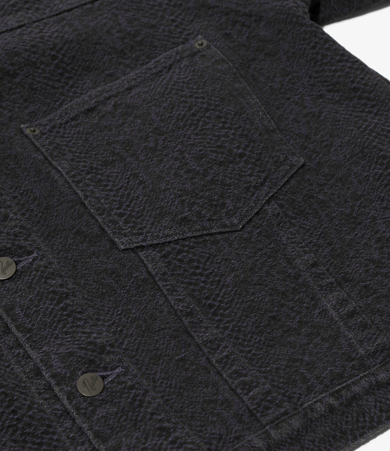 Darts Bottom Jean Jacket - 13oz Python Jacquard