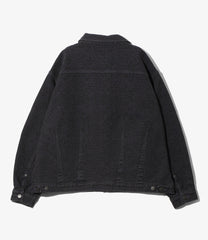 Darts Bottom Jean Jacket - 13oz Python Jacquard