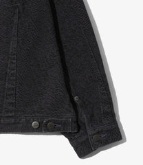 Darts Bottom Jean Jacket - 13oz Python Jacquard