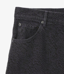 Darts Cut Jean - 13oz Python Jacquard