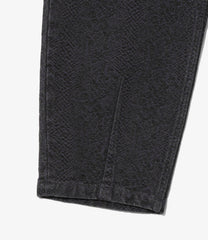 Darts Cut Jean - 13oz Python Jacquard