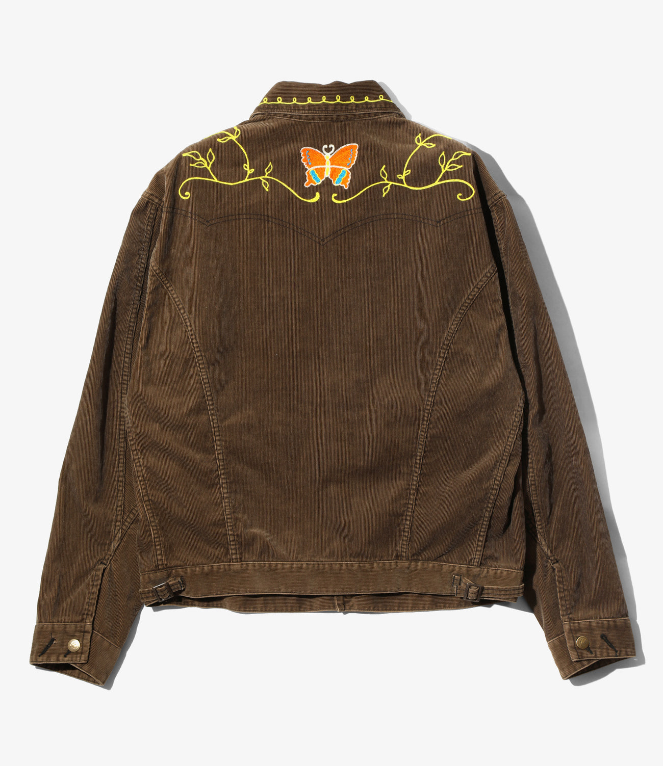 Papillon Emb. Jean Jacket - 14W Corduroy