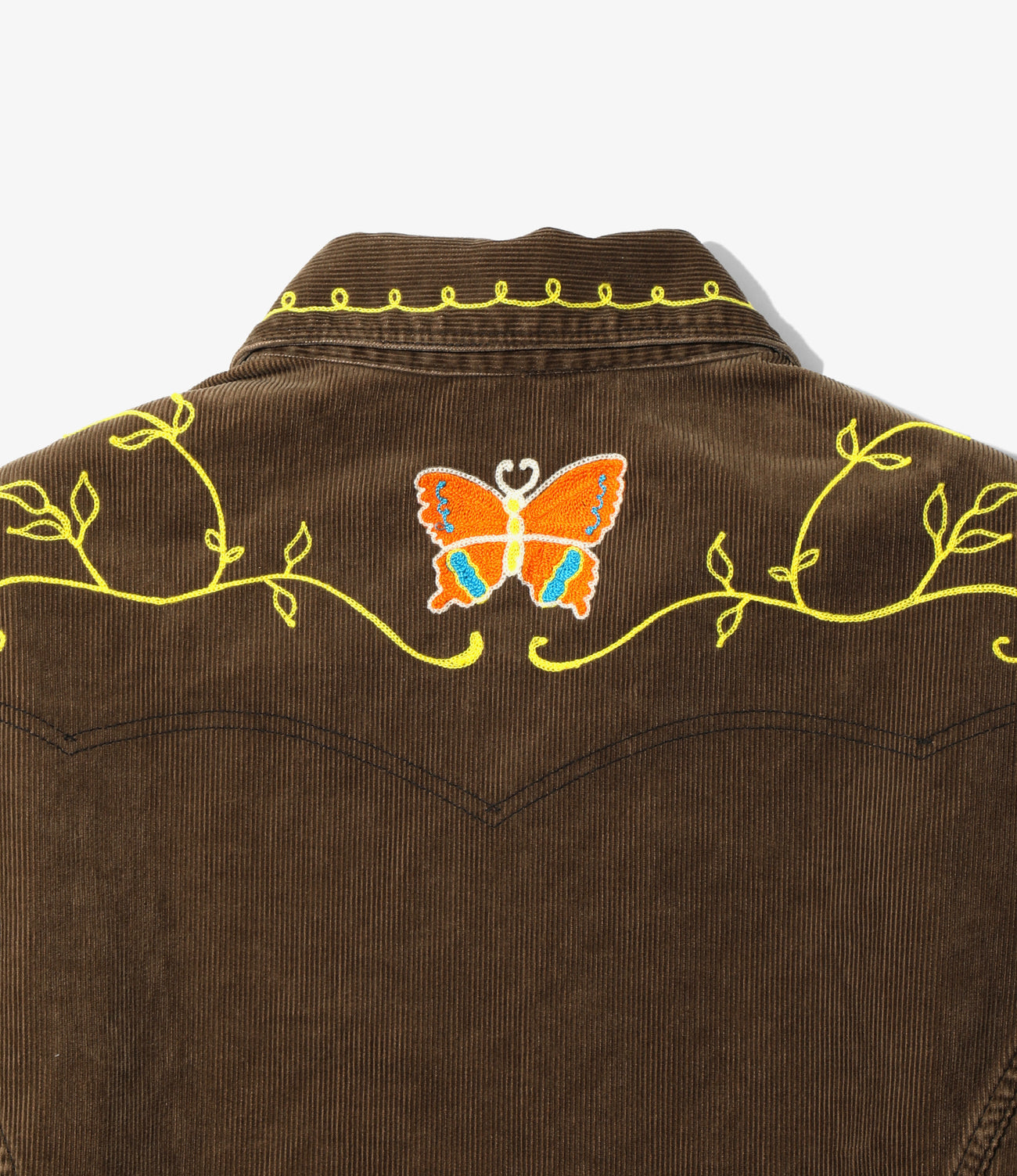 Papillon Emb. Jean Jacket - 14W Corduroy