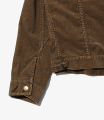 Papillon Emb. Jean Jacket - 14W Corduroy