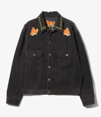 Papillon Emb. Jean Jacket - 14W Corduroy