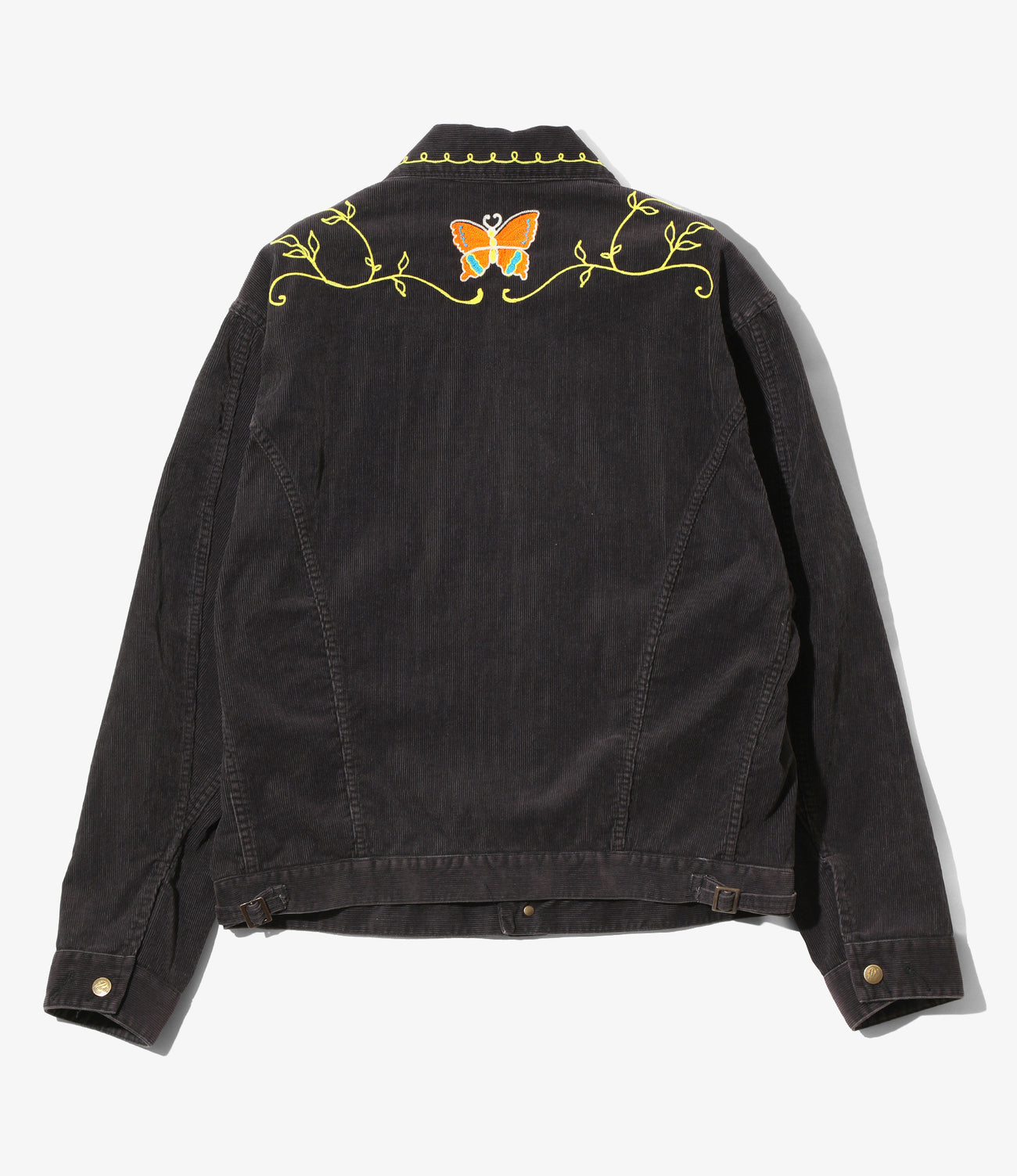 Papillon Emb. Jean Jacket - 14W Corduroy