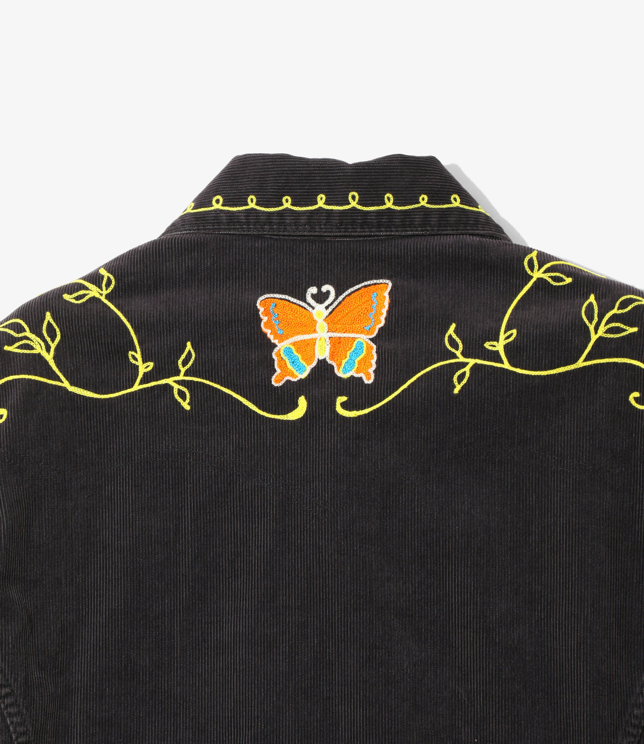 Papillon Emb. Jean Jacket - 14W Corduroy