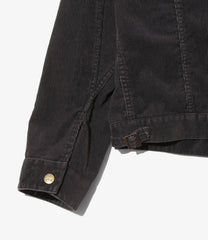 Papillon Emb. Jean Jacket - 14W Corduroy