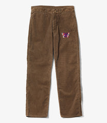 Papillon Emb. Straight Jean-14W Cord