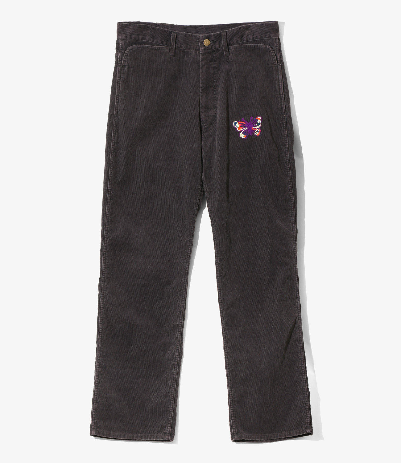 Papillon Emb. Straight Jean-14W Cord