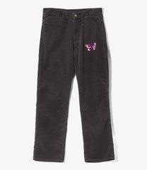 Papillon Emb. Straight Jean-14W Cord
