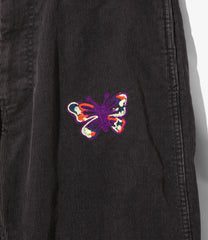 Papillon Emb. Straight Jean-14W Cord