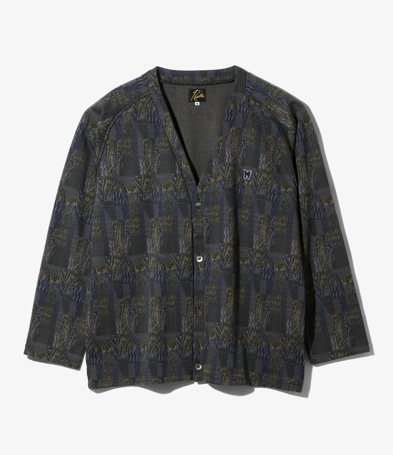 V Neck Cardigan - Poly Jq. / Abstract