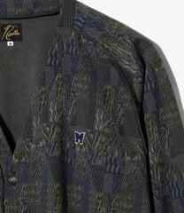 V Neck Cardigan - Poly Jq. / Abstract