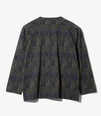 V Neck Cardigan - Poly Jq. / Abstract