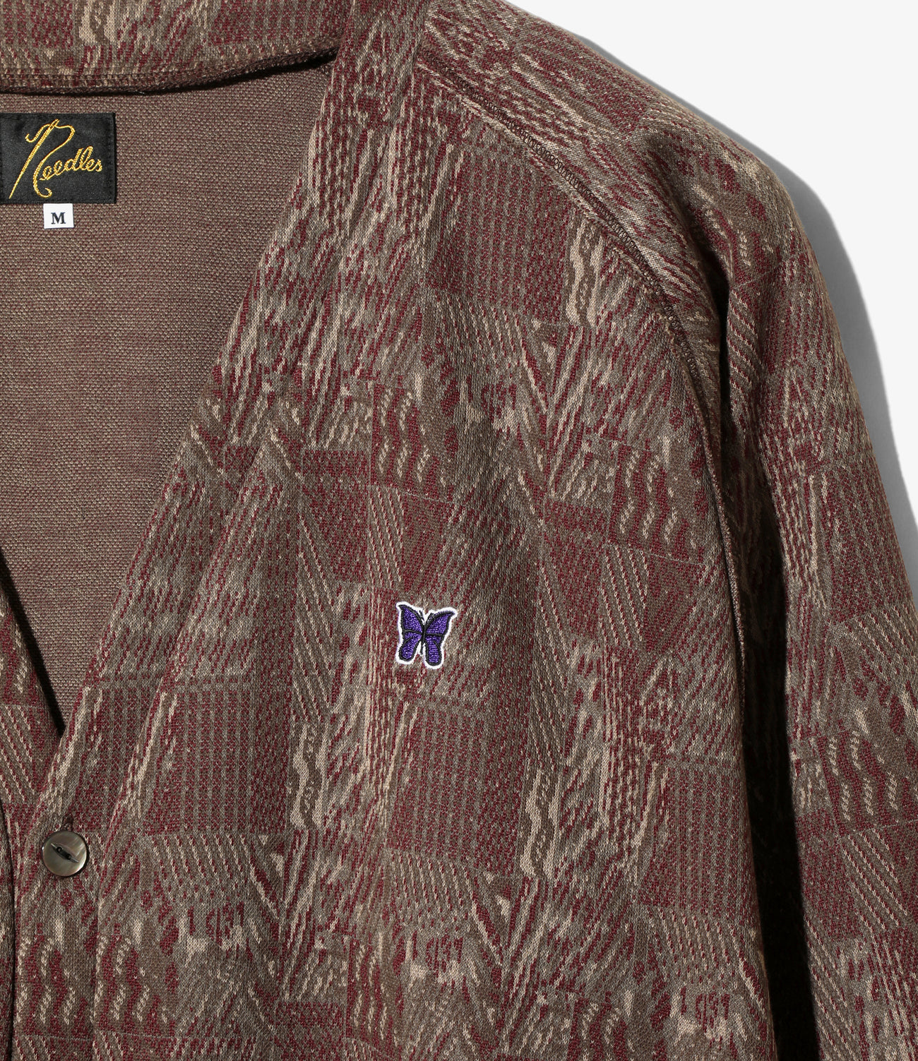 V Neck Cardigan - Poly Jq. / Abstract