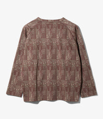 V Neck Cardigan - Poly Jq. / Abstract
