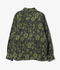 Classic Shirt - Hibiscus Jacquard